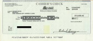 The check may 'look' legitimate, but often there is no routing number or account number, and most bank tellers are trained on spotting the 'fake' checks issued in con-games, so they can warn account holders about the scam.
