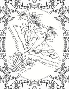 Butterflies and Blooms and Mandalas, Big Kids Coloring Book available on Amazon
